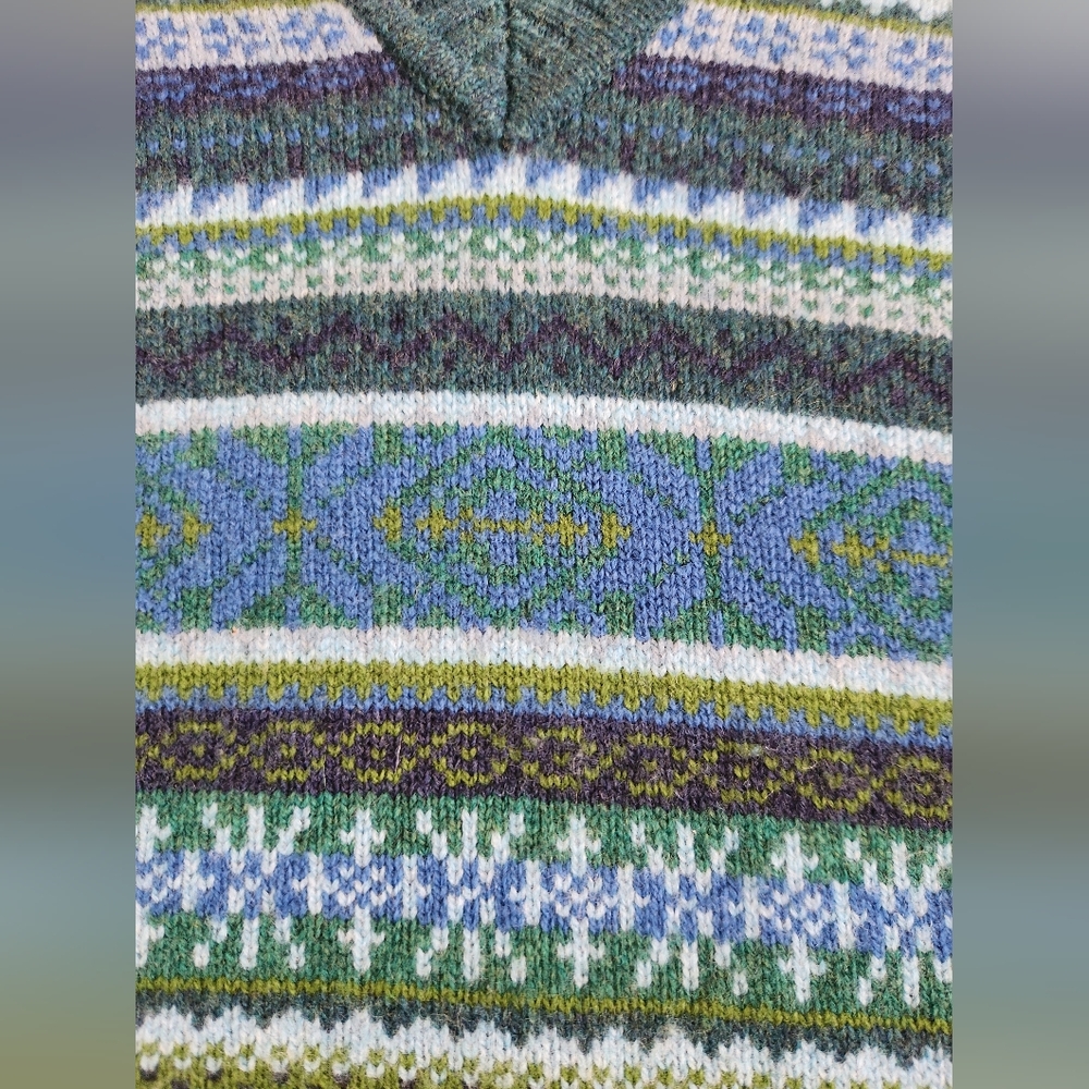 Ann Mashburn Giselle Fairisle Swearer XS - Picture 11 of 11